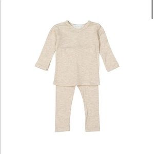 Petal and peas Soft Ribbed V- Neck Set
